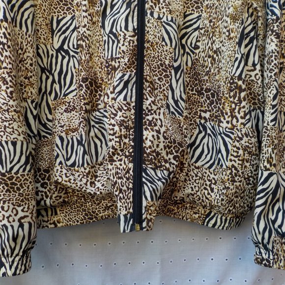 EUC Lightweight Koret Sport Front Zip Animal Print Jacket XL - Picture 6 of 14